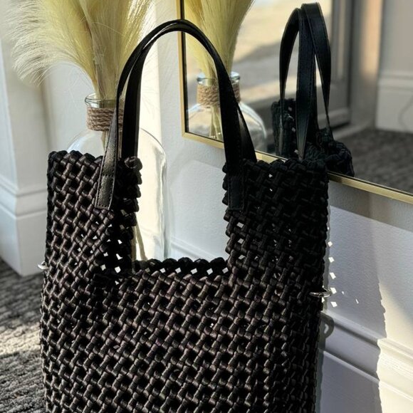 Braided Elegance Mini-Shopper - Picture 6 of 8